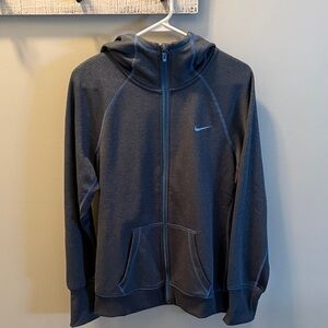 Nike Charcoal Zip-Up Hoodie